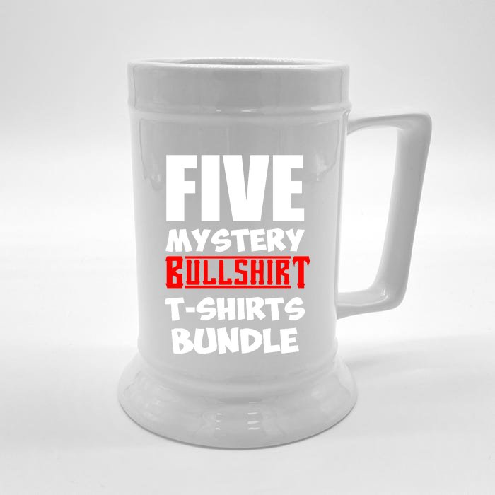 5 Mystery Bundle Funny Offensive Multibuy Front & Back Beer Stein