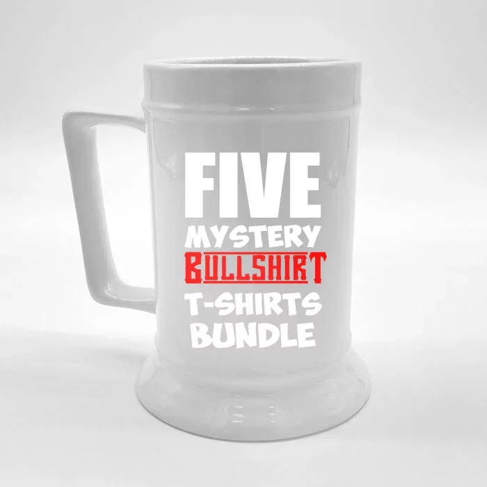 5 Mystery Bundle Funny Offensive Multibuy Front & Back Beer Stein