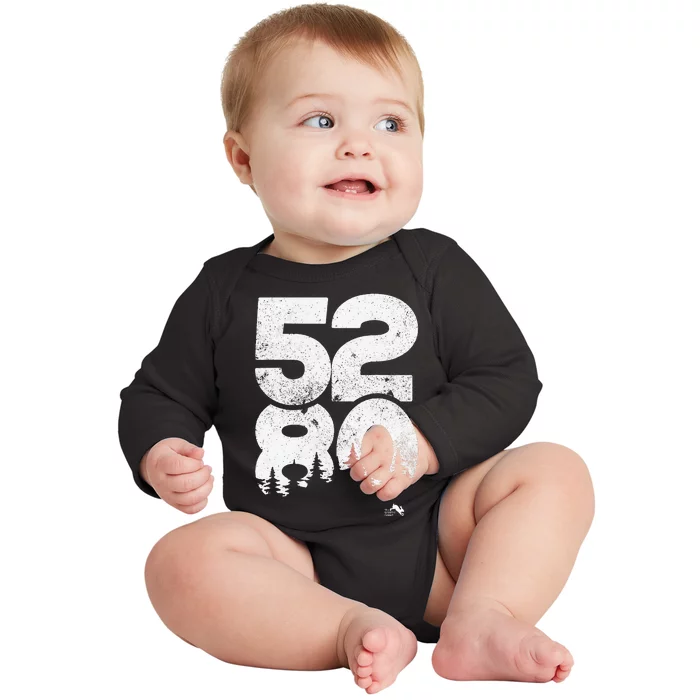 5280 Mile High Denver Colorado Baby Long Sleeve Bodysuit