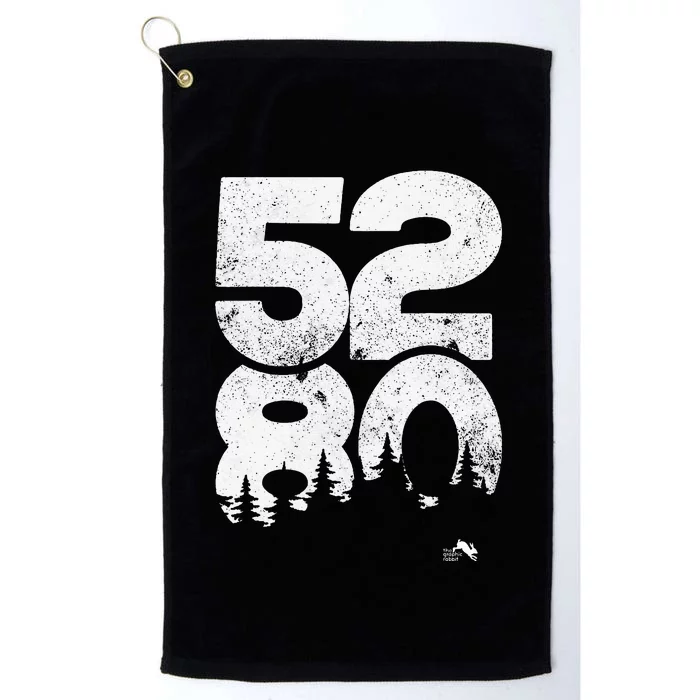 5280 Mile High Denver Colorado Platinum Collection Golf Towel