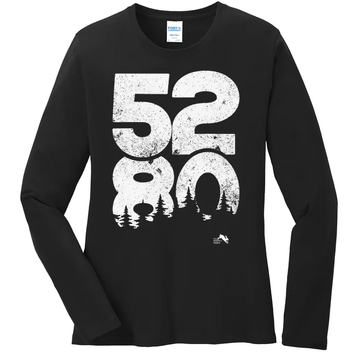 5280 Mile High Denver Colorado Ladies Long Sleeve Shirt