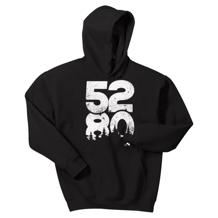 5280 Mile High Denver Colorado Kids Hoodie