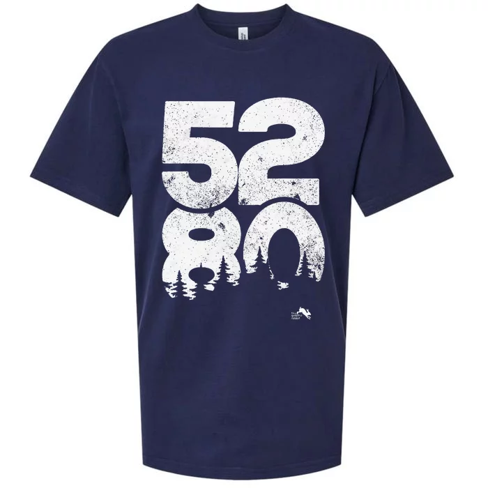 5280 Mile High Denver Colorado Sueded Cloud Jersey T-Shirt