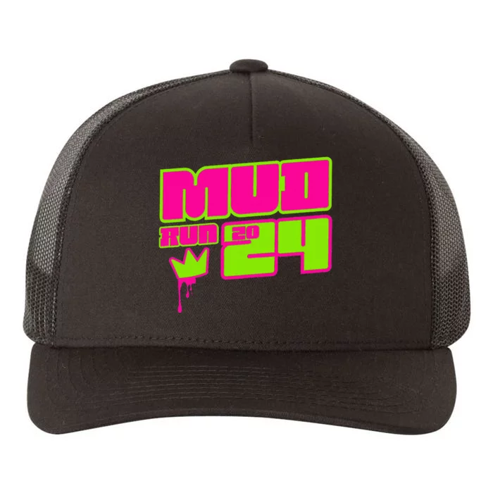 5k Mud Run 2024 Princess Muddy Pit Obstacles Mudding Team Yupoong Adult 5-Panel Trucker Hat