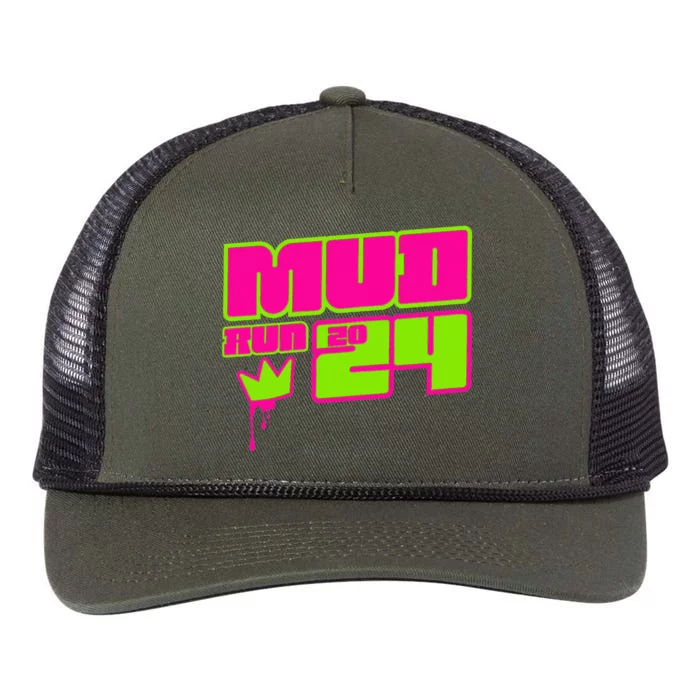 5k Mud Run 2024 Princess Muddy Pit Obstacles Mudding Team Retro Rope Trucker Hat Cap