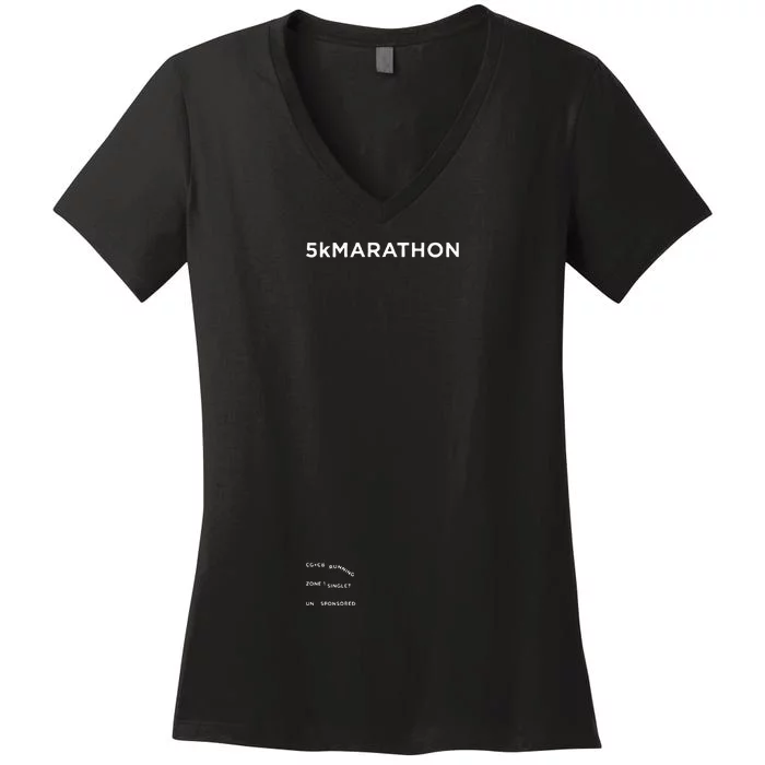 5k Marathon Zone 1 Singlet Women's V-Neck T-Shirt