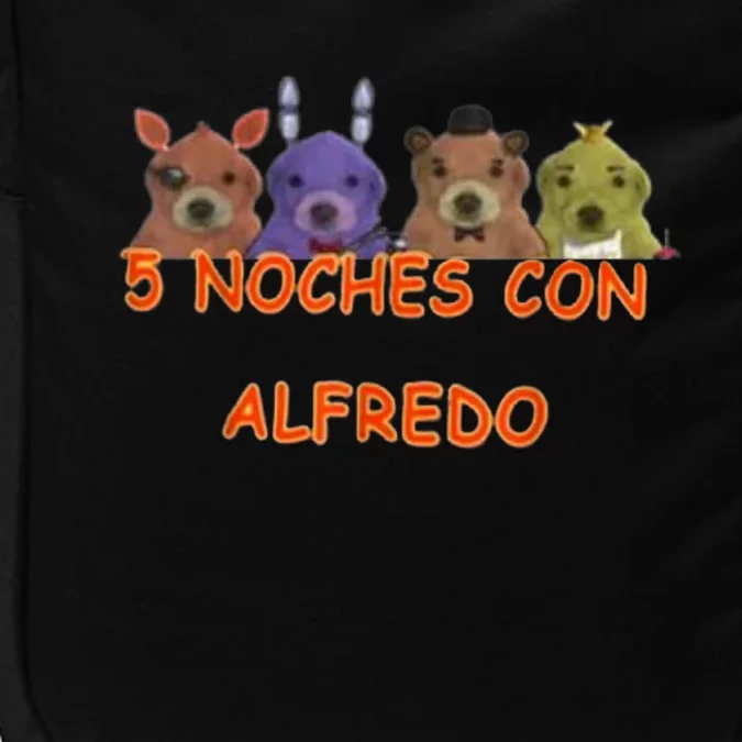 5 Noches Con Alfredo Funny Meme Impact Tech Backpack