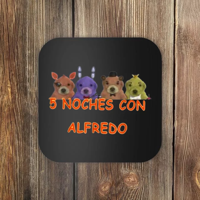 5 Noches Con Alfredo Funny Meme Coaster