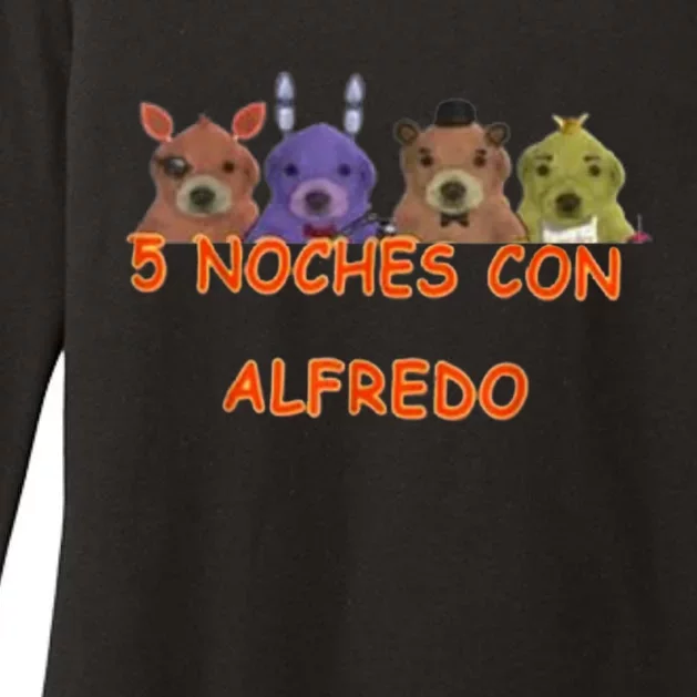 5 Noches Con Alfredo Funny Meme Womens CVC Long Sleeve Shirt