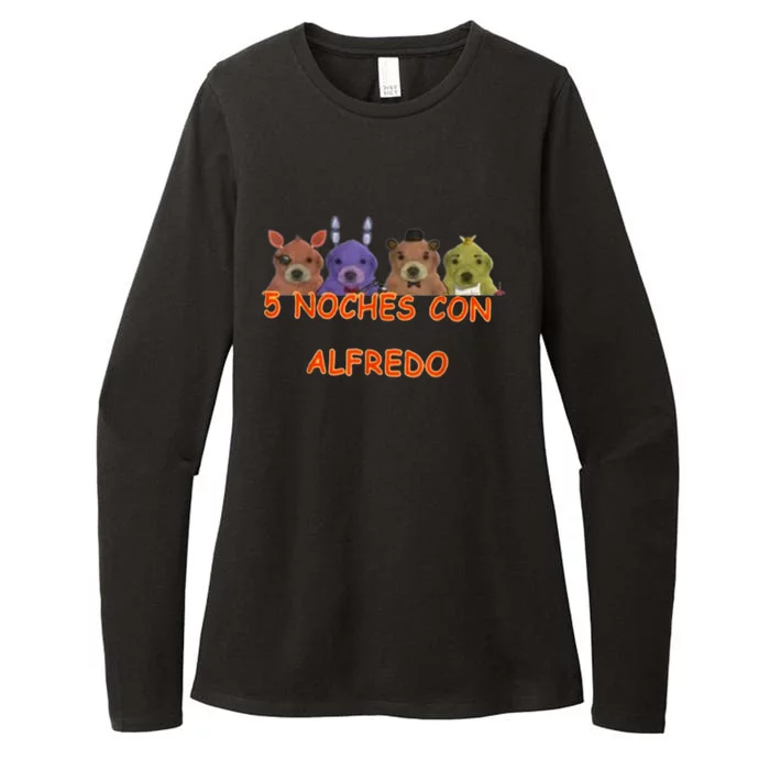 5 Noches Con Alfredo Funny Meme Womens CVC Long Sleeve Shirt