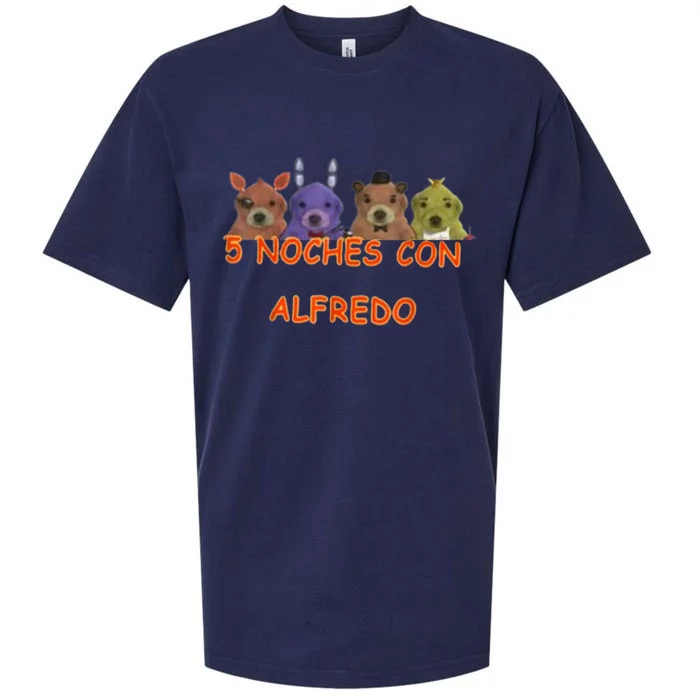 5 Noches Con Alfredo Funny Meme Sueded Cloud Jersey T-Shirt