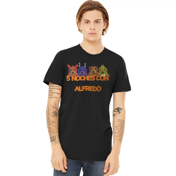 5 Noches Con Alfredo Funny Meme Premium T-Shirt