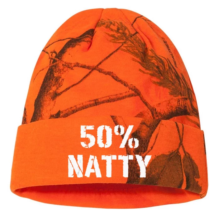 50 Natty Funny Weight Lifting Steroid Joke Kati - 12in Camo Beanie