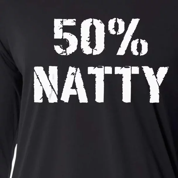 50 Natty Funny Weight Lifting Steroid Joke Cooling Performance Long Sleeve Crew