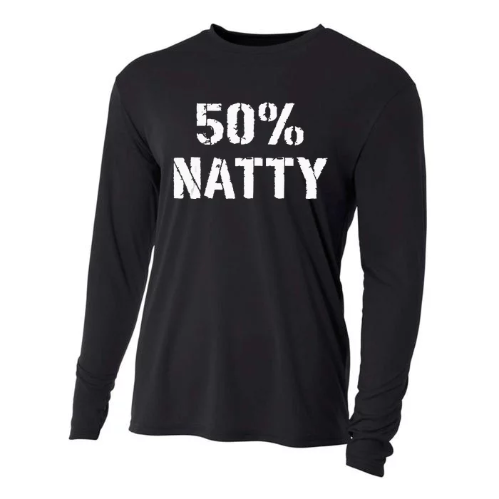 50 Natty Funny Weight Lifting Steroid Joke Cooling Performance Long Sleeve Crew