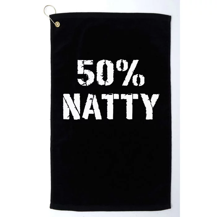 50 Natty Funny Weight Lifting Steroid Joke Platinum Collection Golf Towel