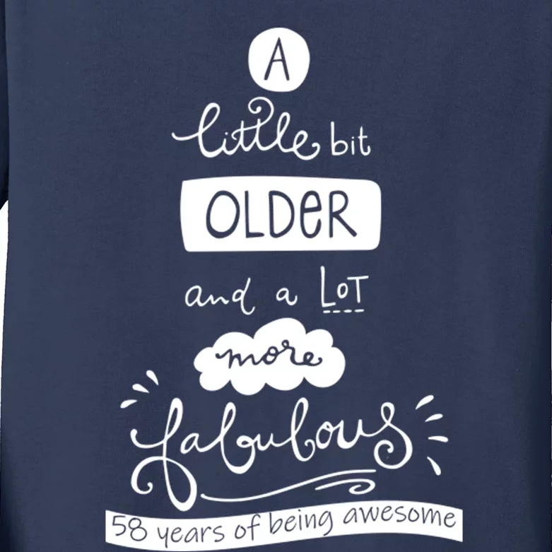 58 Never Looked So Good: Celebrate Your Milestone With Style Kids Long Sleeve Shirt