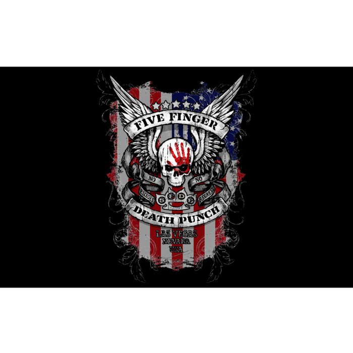 5fdp No Regrets Stars & Stripes American Flag Bumper Sticker