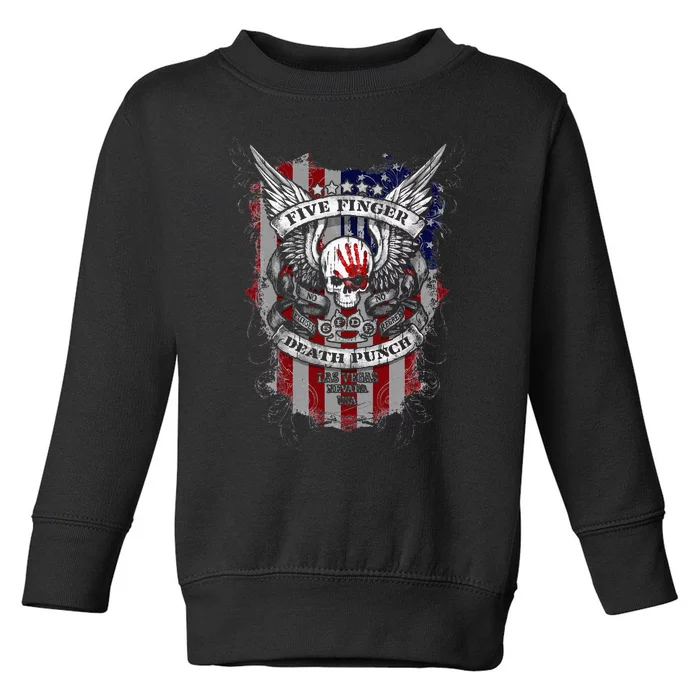 5fdp No Regrets Stars & Stripes American Flag Toddler Sweatshirt