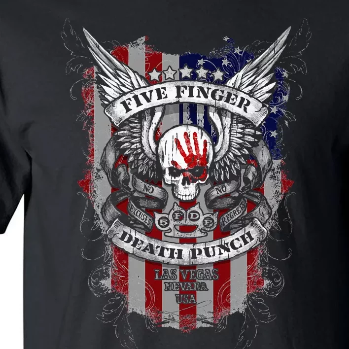 5fdp No Regrets Stars & Stripes American Flag Tall T-Shirt