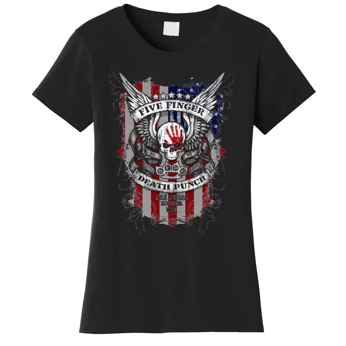 5fdp No Regrets Stars & Stripes American Flag Women's T-Shirt