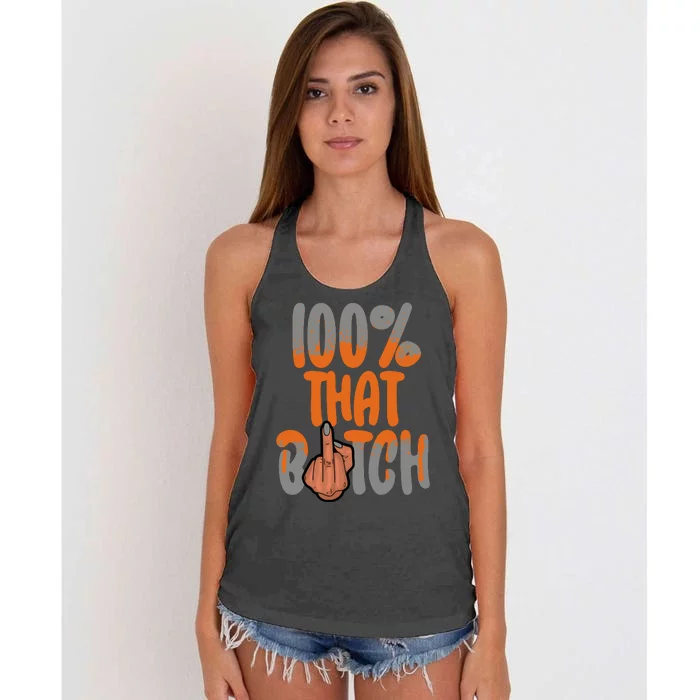 5 Olive Army Solar Orange Women's Knotted Racerback Tank