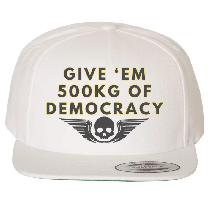 500kg Of Democracy Divers 2 Funny Game Wool Snapback Cap