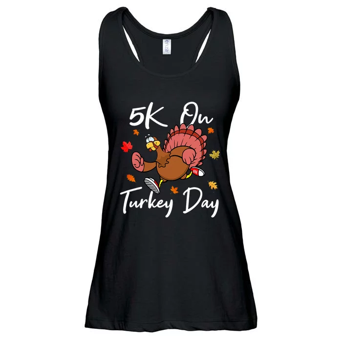 5k On Turkey Day Race Thanksgiving Turkey Trot Runners 2023 Ladies Essential Flowy Tank