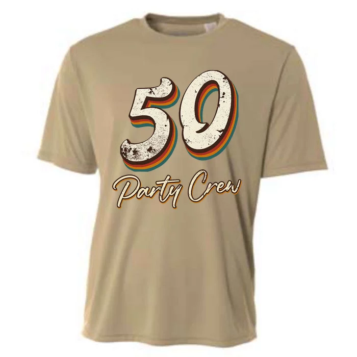 50 Party Crew 50th Birthday Cooling Performance Crew T-Shirt