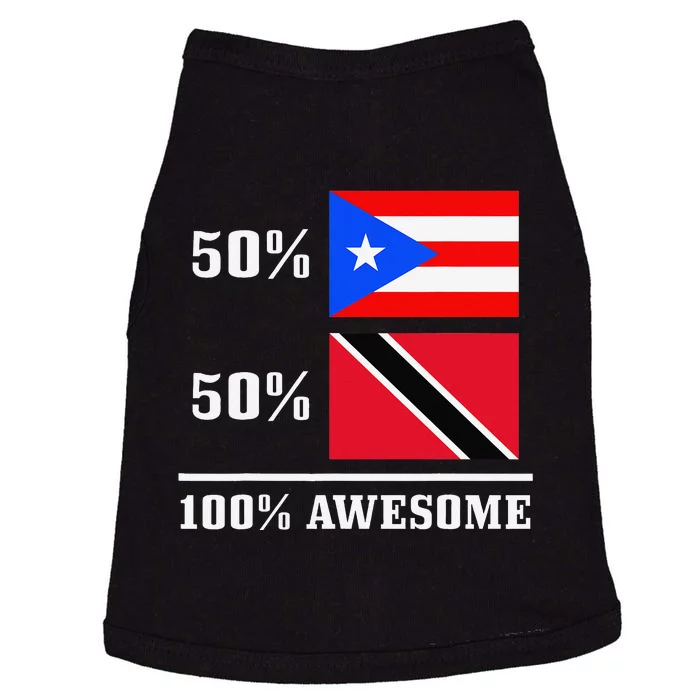 50 Puerto Rico 50 Trinidad & Tobago Puerto Rican Flag Doggie Tank