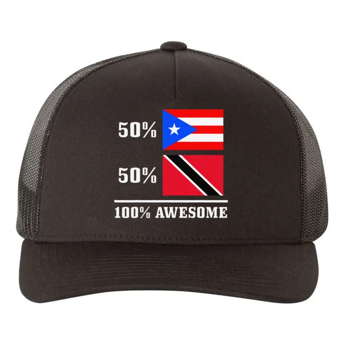 50 Puerto Rico 50 Trinidad & Tobago Puerto Rican Flag Yupoong Adult 5-Panel Trucker Hat