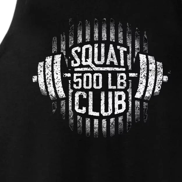 500 Pound Squat Club Leg Gym Workout Ladies Tri-Blend Wicking Tank