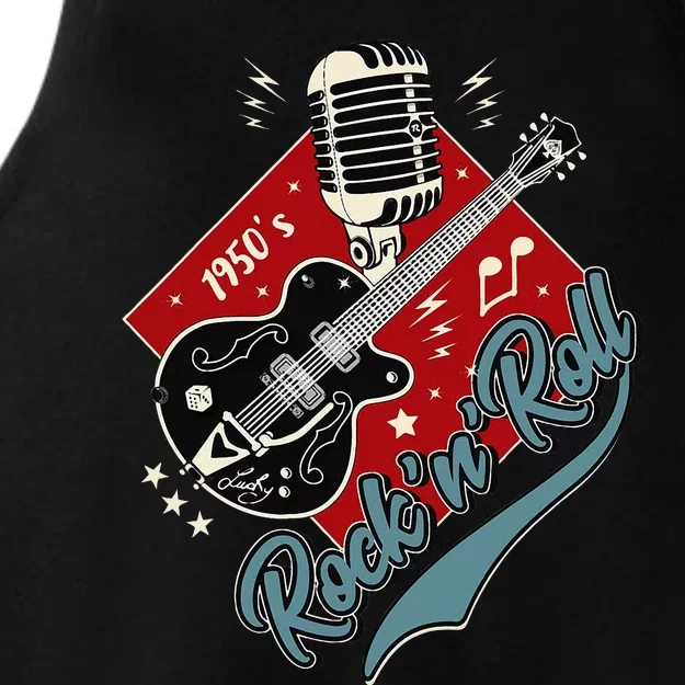 50s Rockabilly Clothing 1950s Sock Hop Swing Greaser Rocker Ladies Tri-Blend Wicking Tank