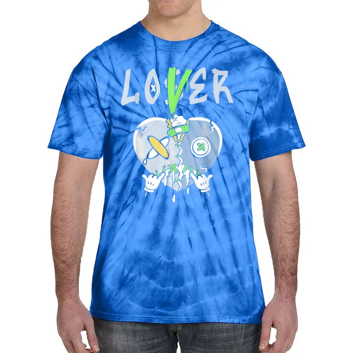 5 Retro Green Bean Loser Lover Heart Shoes 5s Green Bean Tie-Dye T-Shirt