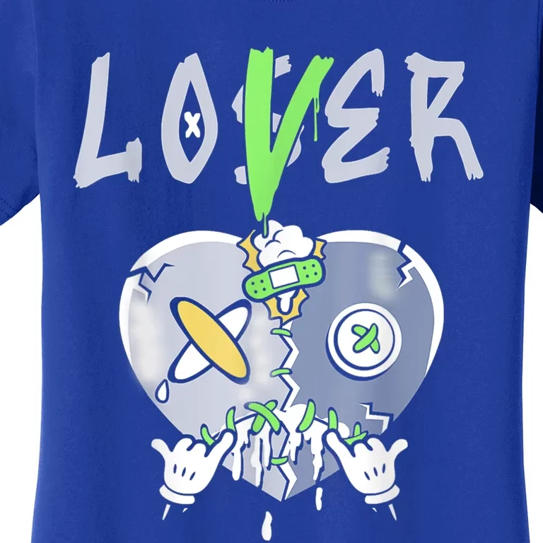 5 Retro Green Bean Loser Lover Heart Shoes 5s Green Bean Women's T-Shirt