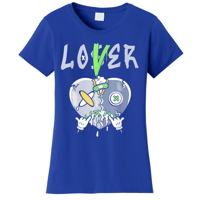 5 Retro Green Bean Loser Lover Heart Shoes 5s Green Bean Women's T-Shirt