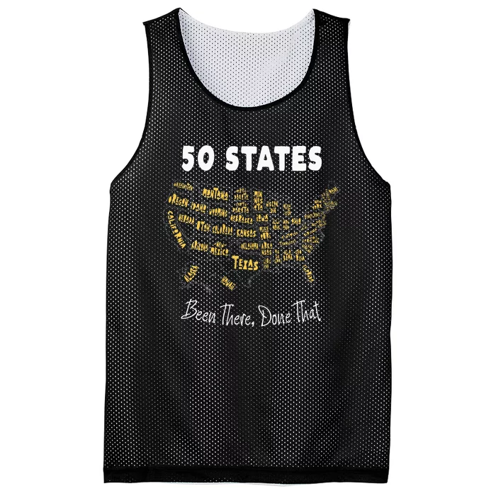 50 States Been There Done That Souvenir Mesh Reversible Basketball Jersey Tank