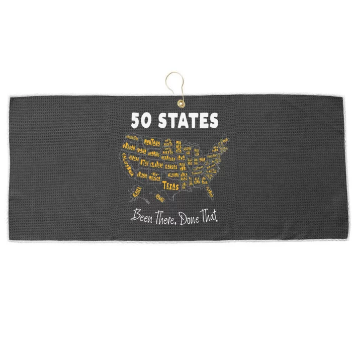 50 States Been There Done That Souvenir Large Microfiber Waffle Golf Towel