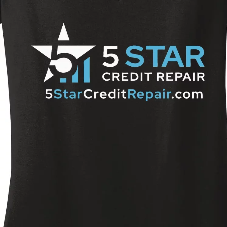 5 Star Credit Repair Women's V-Neck T-Shirt