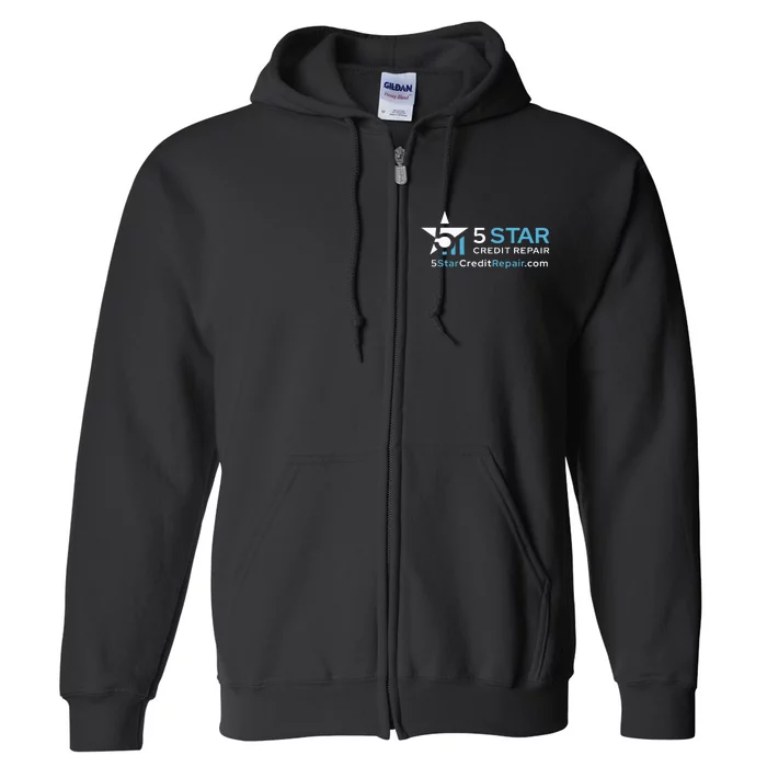 5 Star Credit Repair Full Zip Hoodie