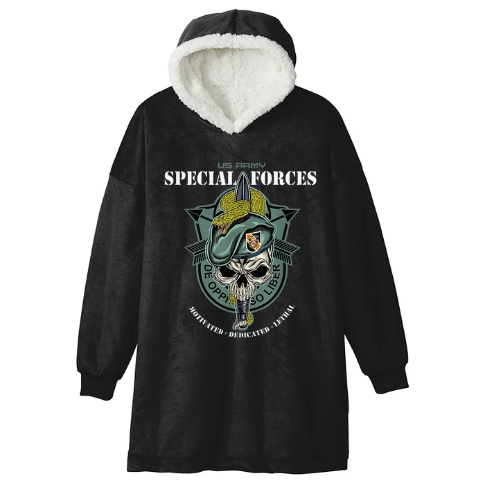 5th Special Forces Group Vietnam Veteran Hooded Wearable Blanket