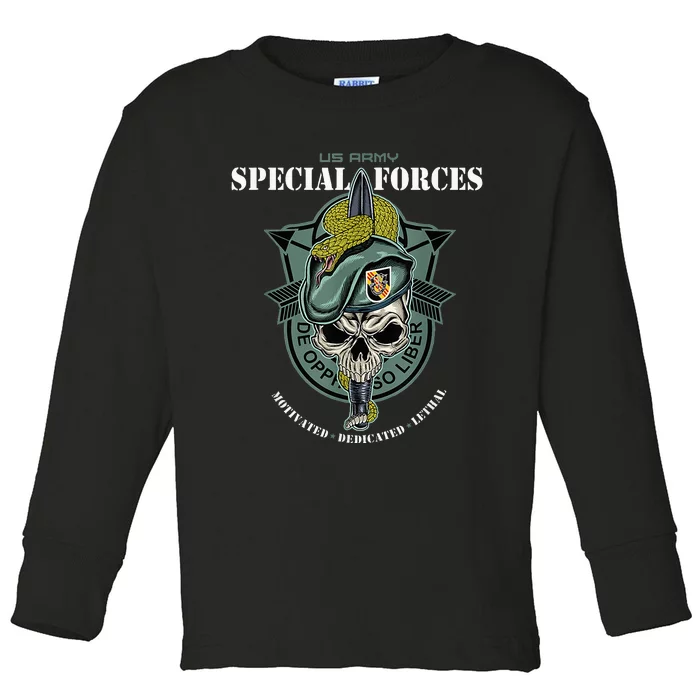 5th Special Forces Group Vietnam Veteran Toddler Long Sleeve Shirt