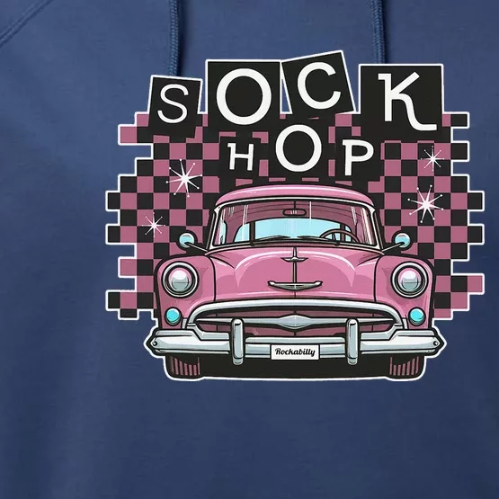 50s Sock Hop Dance Part Retro 1950s Party Doo Wop Rockabilly Performance Fleece Hoodie