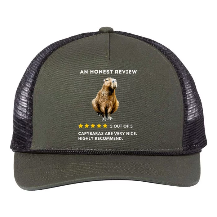 5 Star Review Capybara Retro Rope Trucker Hat Cap