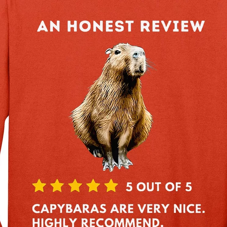 5 Star Review Capybara Tall Long Sleeve T-Shirt