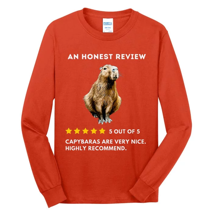 5 Star Review Capybara Tall Long Sleeve T-Shirt