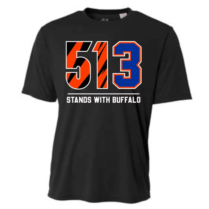 513 Stands With Buffalo Love For 3 Pray For Damar Cooling Performance Crew T-Shirt