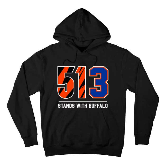 513 Stands With Buffalo Love For 3 Pray For Damar Tall Hoodie