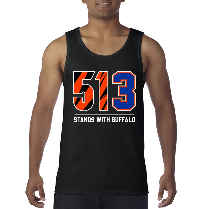 513 Stands With Buffalo Love For 3 Pray For Damar Tank Top