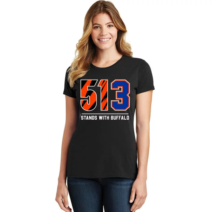 513 Stands With Buffalo Love For 3 Pray For Damar Women's T-Shirt